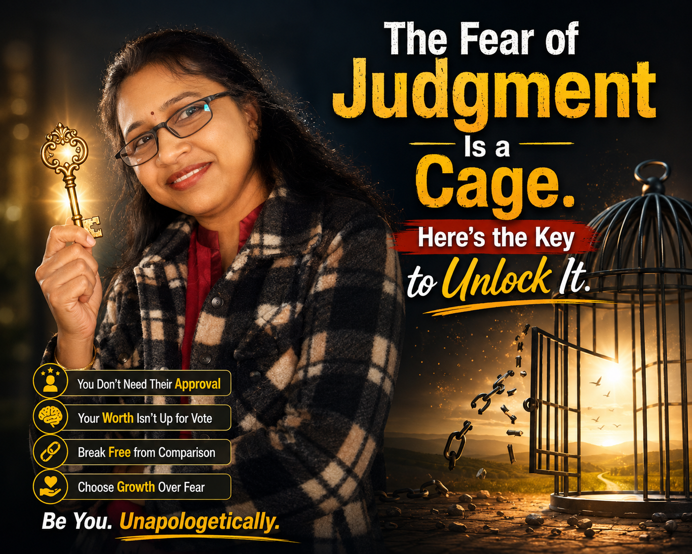The Fear of Judgment Is a Cage. Here's the Key to Unlock It.